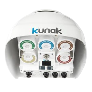 Kunak Air Pro with modular gas sensor cartridges for CO, NO, NO2, O3 and SO2